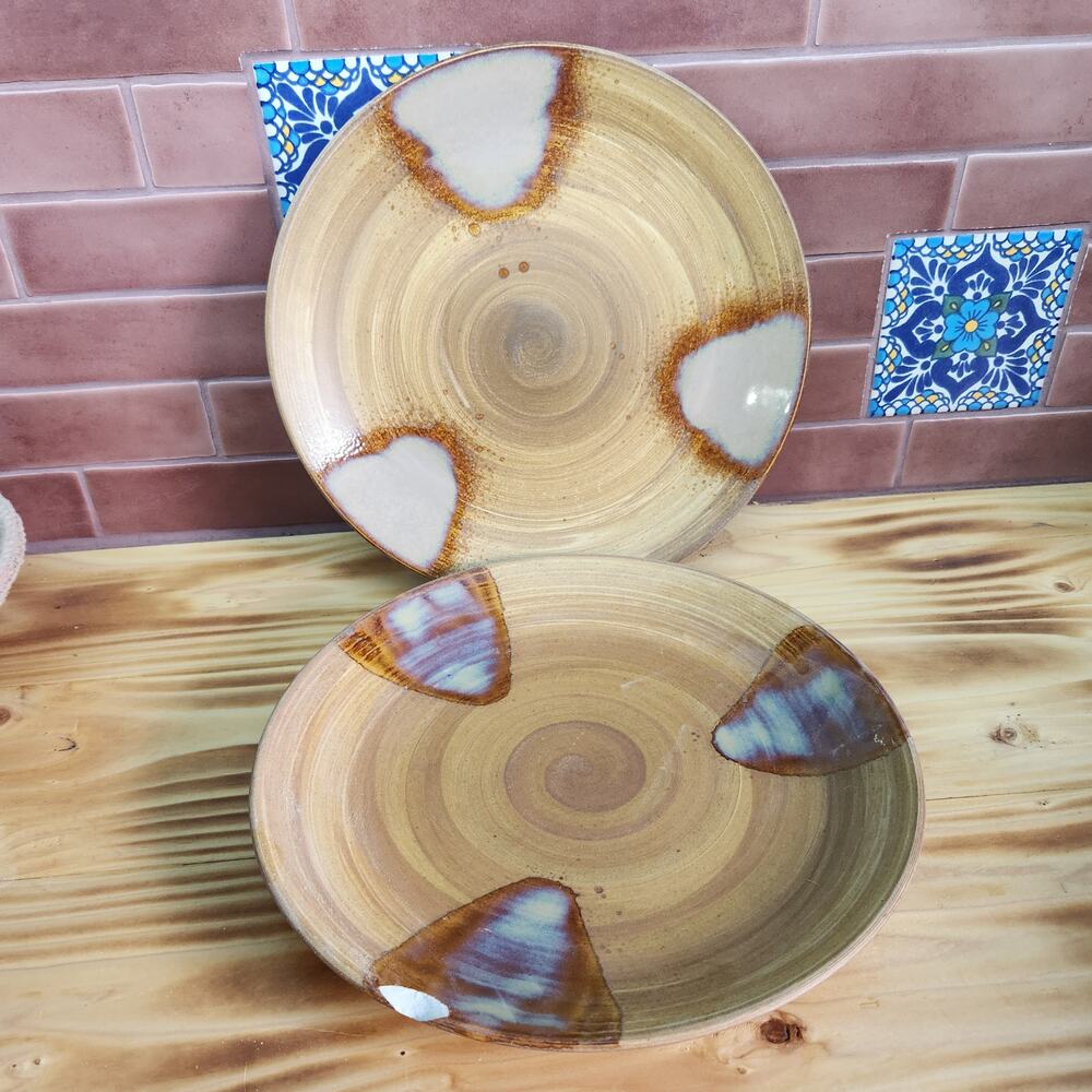 Broken Chipped Sango Plates Mosaic Craft Project Brown Glazed Break As You Wish